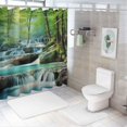 thumbnail image 7 of Fenyluxe Waterfall Forest River Shower Curtain for Bathroom Decoration 100% Polyester Home Bathtubs with Hooks Set 36"x72, 7 of 7