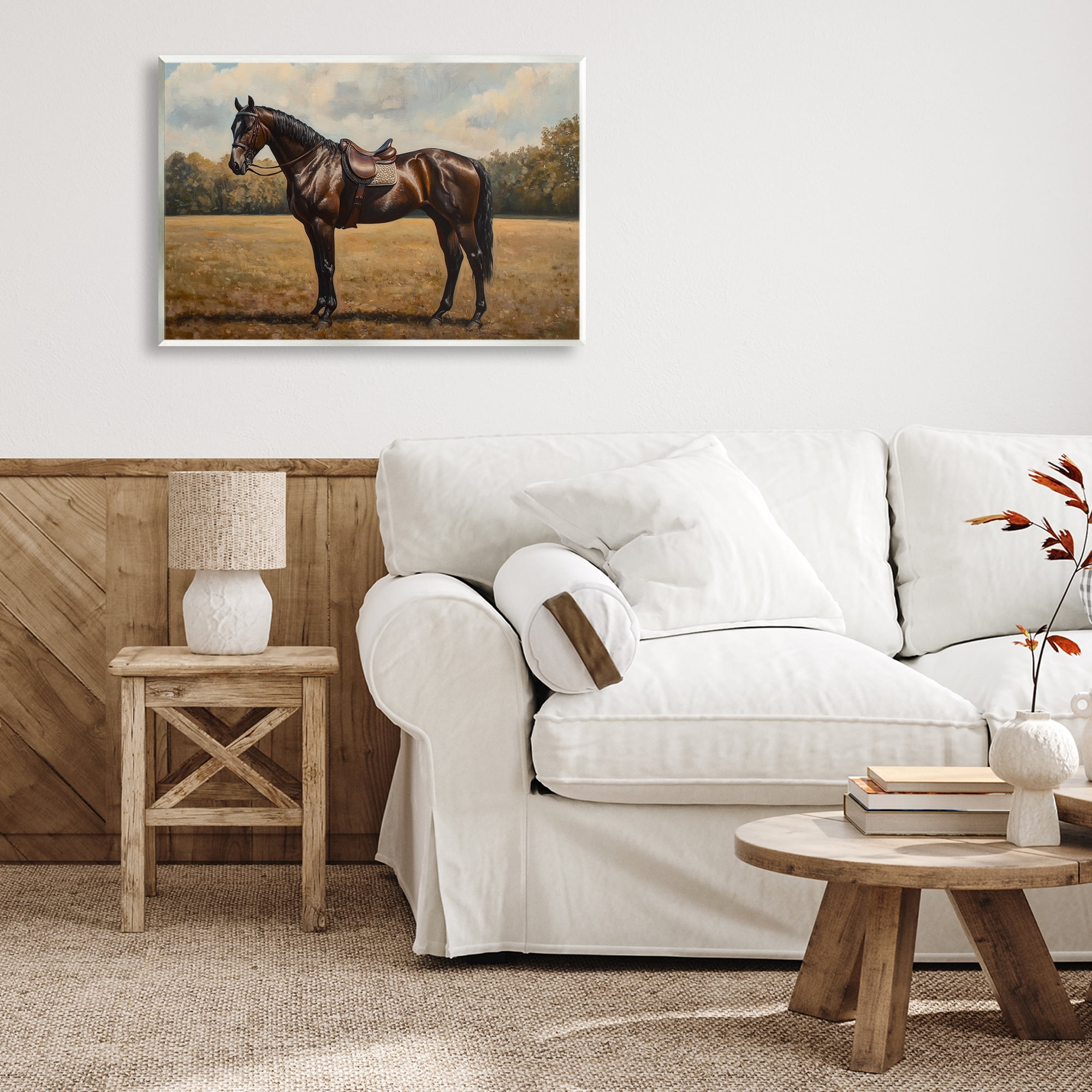 Stupell Industries Dark Brown Pony Portrait Wall Plaque Art, design by Petal Prints Design
