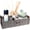 Grey, variant on Round Paper Rope Storage Basket Wicker Baskets for Organizing with Handle Decorative Storage Bins for Countertop Toilet Paper Basket for Toilet Tank Top Small Baskets Set,Black