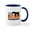 White/Navy Inside, variant on CafePress - Fear The Beard Deutsch Drahthaar Mug - 11 oz Ceramic Mug - Novelty Coffee Tea Cup