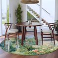 6ft Round Rug Farmhouse Country Area Rugs for Living Room Bedroom ...
