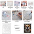 thumbnail image 3 of Paint by Numbers Kit for Adults, Brindle Bulldog Portrait Majestic Paint by Numbers, Easy Paint by Numbers Kit for Adults Beginner, DIY Adult Paint by Number Kits on Canvas, Home Decor 12x16in, 3 of 7