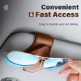 thumbnail image 4 of BEMS-2 unidades de clips para gafas de coche, visera de sol, gafas de sol con clip, 4 of 4