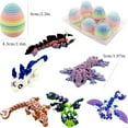thumbnail image 3 of 6 Pack Small Mystery Eggs New 3D Printed Eggs With Fully Articulated And Colored Dragon Inside（Random）, 3 of 5