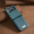 thumbnail image 5 of ELEHOLD for Samsung Galaxy Z Flip3 Leather Case,Luxury PU Leather Slim Fit Lightweight Shockproof Protective Case for Men Women Compatible with  Galaxy Z Flip 3,Green, 5 of 5