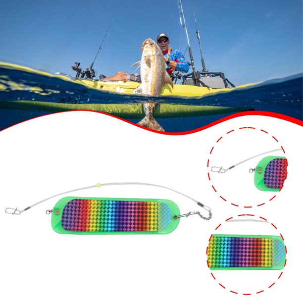 Suministros de luz intermitente para pesca en agua salada, eficaz, portátil, para curricán de salmón, luz intermitente para entusiastas de pesca. Estilo G