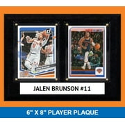 Jalen Brunson #11 New York Knicks 2023 2024 Donruss Hoops Card Plaque 6x8