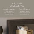 thumbnail image 3 of Maven Lane Zeno Contemporary Wooden Bench in Weathered Brown Finish, 3 of 6