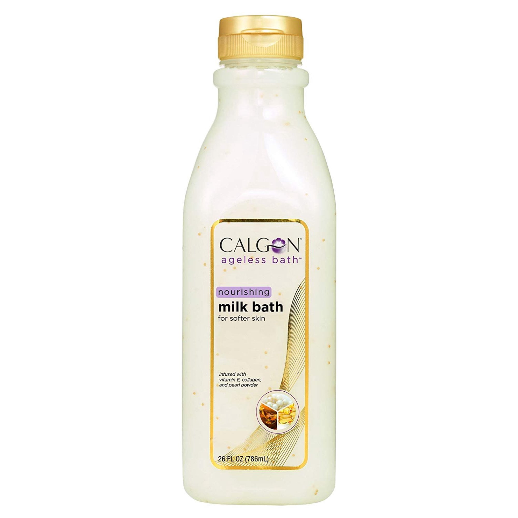 Calgon Ageless Body Wash & Shower Gel Nourishing Milk Bath, 26oz, 3-Pack