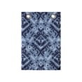 thumbnail image 1 of Folk Hanging Pocket Organizer, Abstract Blue Tone Monochrome Design Tribal Ornament, Printed Polyester Storage Bag with Pockets, 14" x 20", Blue Grey Night Blue, 1 of 2