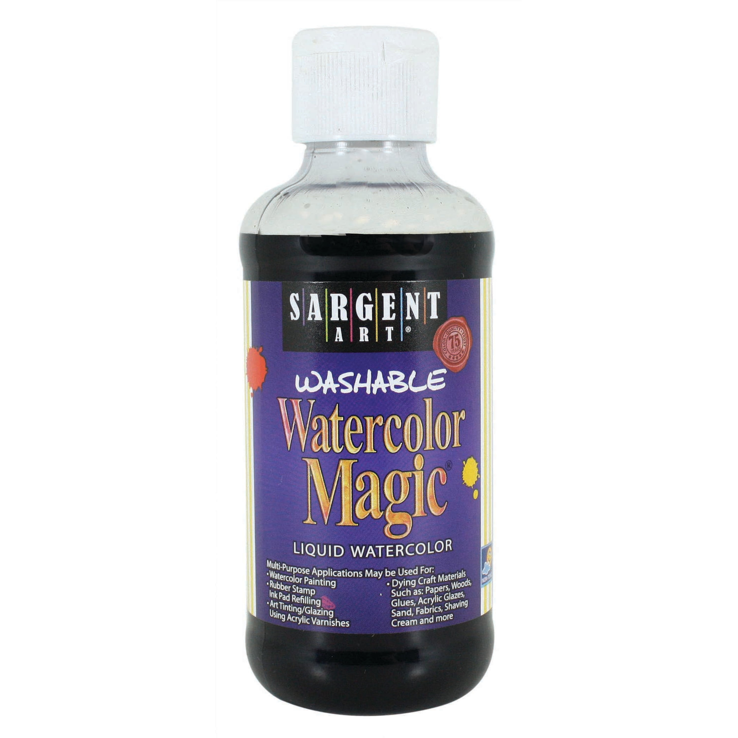 Sargent Art Washable Liquid Watercolor, 8 Oz., Magenta - Walmart.com