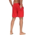 thumbnail image 5 of Mowujeit Men's Quick Dry Solid Swim Trunks with Mesh Liner - Summer Beach Shorts,Red, Size XXXL, 5 of 8