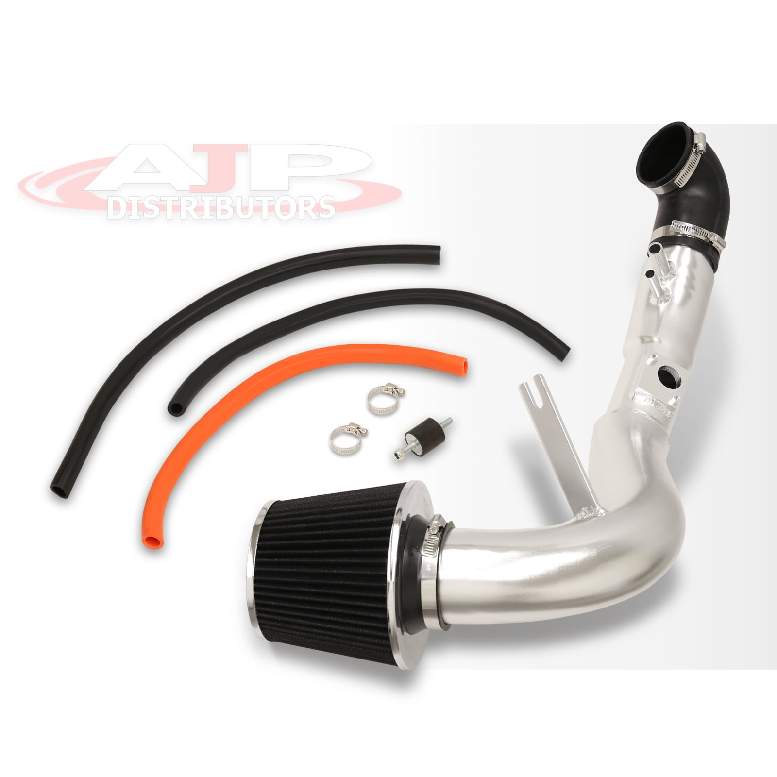 AJP Distributors JDM Cold Air Intake CAI Induction System Kit Polish Aluminum Piping Pipe + Filter Compatible/Replacement For Honda Civic Si K20Z3 2.0L 2006 2007 2008 2009 2010 2011 06 07 08 09 10 11