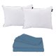 thumbnail image 1 of Juego DE Sábanas Matrimonial Spring Air Soft Sensation Azul acero + 2 Almohadas One, 1 of 8