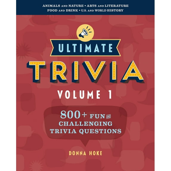 Pre-Owned Ultimate Trivia, Volume 1: 800 + Fun and Challenging Trivia Questions (Paperback) 1641528613 9781641528610