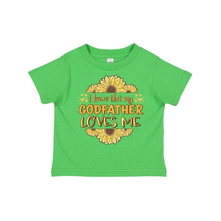 

Inktastic I Know That My Godfather Loves Me Gift Toddler Boy or Toddler Girl T-Shirt