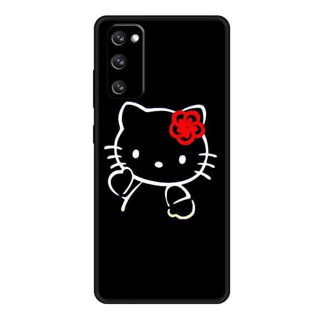 Phone Case For Samsung Galaxy S22 S21 S20 FE Ultra S10 S9 S8 Plus S10e Note 20Ultra 10Plus Shell Hello Kitty Leopard Print Love LXY