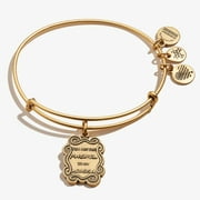 Alex and Ani Friends Rachel to My Monica Expandable Wire Bangle Gold One Size
