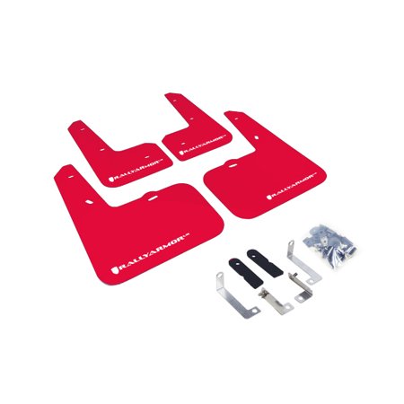 Rally Armor for 12-13 Hyundai Veloster UR Red Mud Flap w/ White Logo