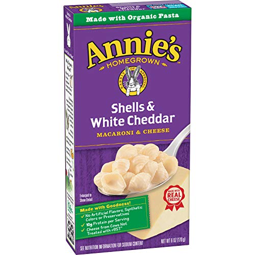 Annie's Macaroni and Cheese, Shells & White Cheddar Mac and Cheese, 6