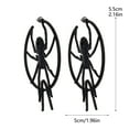 thumbnail image 2 of Black Punk Spider Earrings for Women Spider Hoop Earrings Halloween Spider Earrings for Women and Men Sterling Silver Spider Stud Earrings - 1 Couple - Black, 2 of 6