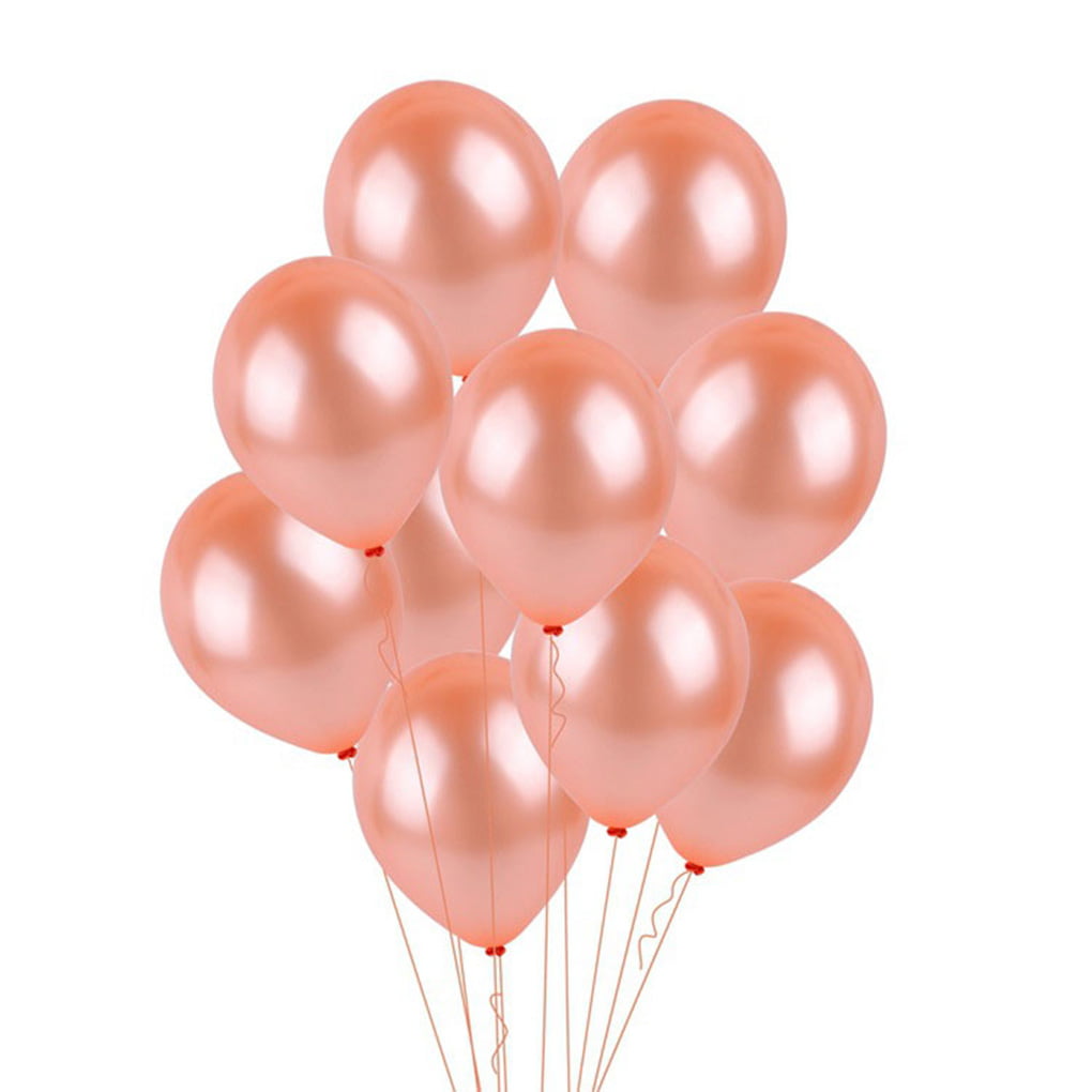 Rose Gold Series Foil Latex Balloon Set Helium Star Birthday Party Wedding Decor