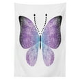 thumbnail image 3 of Ambesonne Butterfly Tablecloth Rectangular Table Cover, Pointillist Butterfly, 60"x90", Dark Purple and Violet, 3 of 4