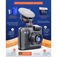 thumbnail image 3 of ROVE R2-4K PRO Dash Cam, GPS incorporado, cámara de salpicadero WiFi 5G para coches, cámara de salpicadero 2160P UHD 30fps con aplicación, visualización IPS de 2.4 pulgadas, visión nocturna, WDR, gran, 3 of 5