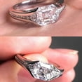thumbnail image 2 of Forever Jewels 2.20 Ct Asscher Cut Moissanite Women Engagement Ring 14K White Gold Plated, 2 of 4