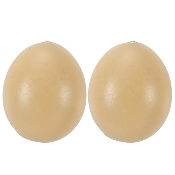 EeaseMX 10 huevos de plástico sólido, huevos artificiales falsos, juguetes de cocina para niños.