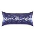 thumbnail image 2 of Satin Pillowcase Home Luxury Envelope Pillowcases Soft And Smooth Navy Blue Floral, 2 of 6
