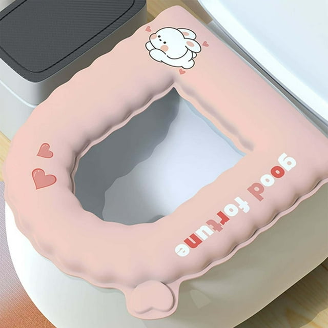 Xihbxyly Funda de Asiento de Inodoro, Cojín de Eva Suave y Cálido, Diseño Lavable y Fácil de Limpiar, Ajuste de Alta Elasticidad, Comodidad Total, Accesorio de Baño, Un Complemento Elegante y Funcion