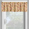 thumbnail image 2 of Ambesonne Autumn Valance Pack of 2, Fall Forest Cartoon Leaves, 54"X18", Mustard Apricot and Brown, 2 of 5