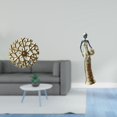 thumbnail image 2 of Escultura de metal para colgar en la pared, disco decorativo, figura africana, artesanía, resina, material de hierro, ideal para regalar y decorar el, 2 of 8