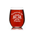 thumbnail image 3 of C&M Personal Gifts 17 oz Powered by Plants Stemless Wine Glasses, 3 of 5