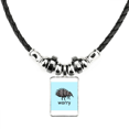 thumbnail image 1 of dibujos animados, insectos cíclopes. collar a mano colgante de cuerda de cuero Unbranded M, 1 of 3