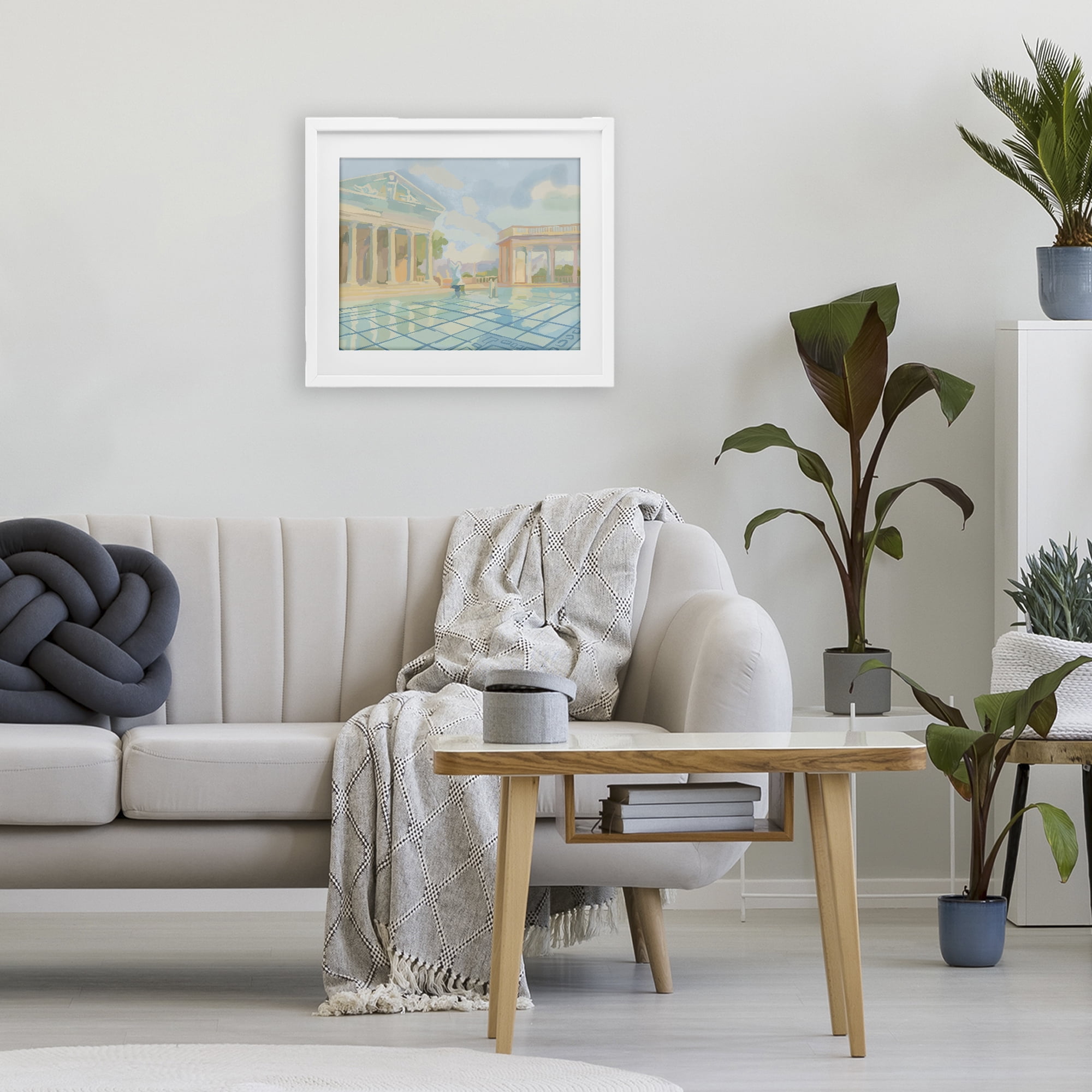 Stupell Industries Sam Simeon Architecture White Framed Print Under Glass, design by Amelia Noyes