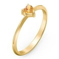 thumbnail image 3 of Bague Pierre de Naissance en Forme de Cœur - Citrine (Novembre), 3 of 6