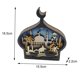 thumbnail image 2 of Islámico Eid musulmán castillo de madera tallado adorno de mesa arte Sin luces Yuyangstore Lámpara de Ramadán Mubarak, 2 of 8