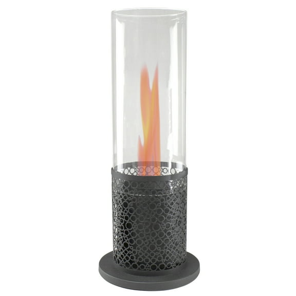 Northlight Bio Ethanol Round Portable Fireplace Decorative Base - 19.75" - Black