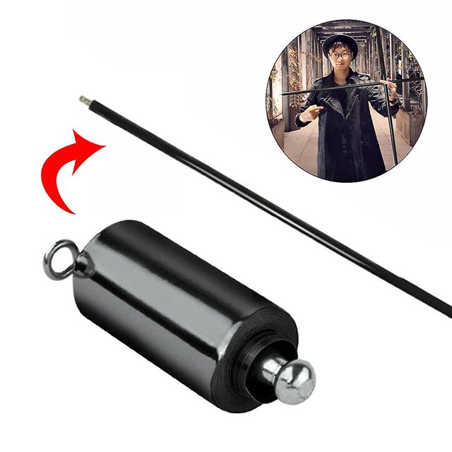 Accesorio de varita telescópica de truco de magia profesional portátil de 110/150 cm - Negro 1,1 m ACTIVE Biensenido a ACTIVE