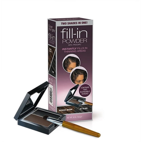 Cover Your Gray Fill In Powder Dual - Midnight Brown / Jet Black