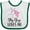 White and Green, variant on Inktastic My Gigi Loves Me Unicorn Girls Girls Baby Bib
