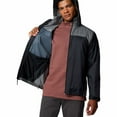 thumbnail image 4 of Men's Columbia Glennaker Lake™ II Hooded Rain Jacket Color: Black Grey Size: XXL, 4 of 4