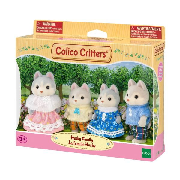 Calico Critters Husky Family, Set of 4 Collectible Doll Figures