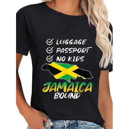 100% Cotton Jamaican Travel Vacation Trip Outfit To Jamaica Women Men T-Shirt