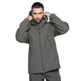 thumbnail image 2 of TACVASEN Male Lightweight Winter Jacket Fleece Lined hooks and loops Hunting Hoodie Gray L, 2 of 8
