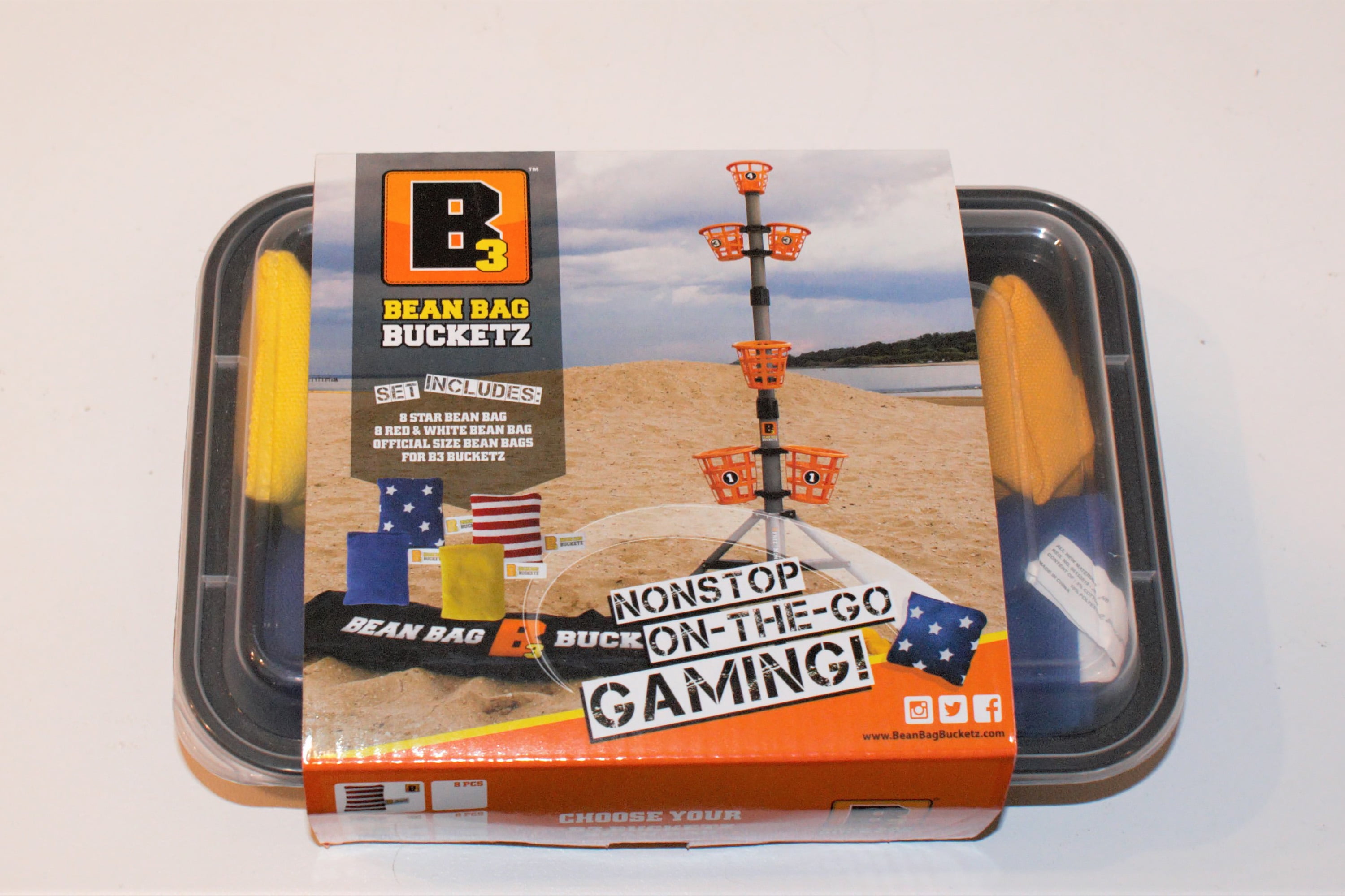 Bean Bag Bucketz B3 Blue and Yellow Bean Bags