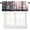 Landscape-3, variant on Green Forest Tree Valance Curtain Pine Coniferou Trees Forest Watercolor Style Rod Pocket Valance Window Treatments Short Curtains for Kitchen Farmhouse Decor 54x18inch