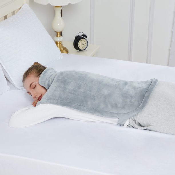 CAROMIO Large Heating Pad for Neck Shoulders Back Pain Relief with Auto Shut off Fast Heating 4